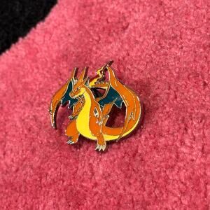 Official Pokémon Mega Charizard Y Pin – As Pictured